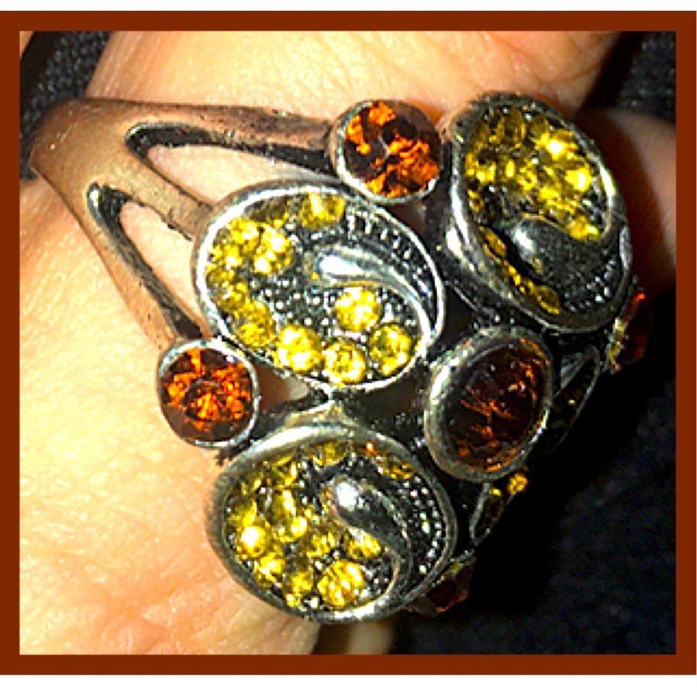 Antique Sunrise Tulip Silver Ring